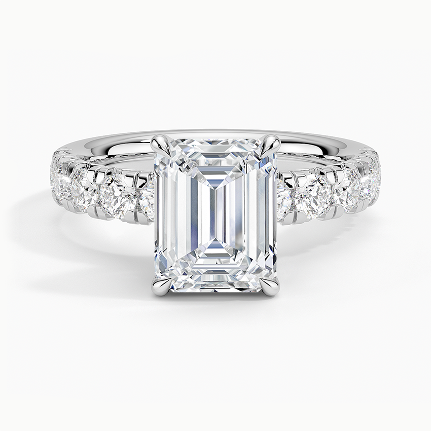 Ellora Half Coverage Diamond Engagement Ring