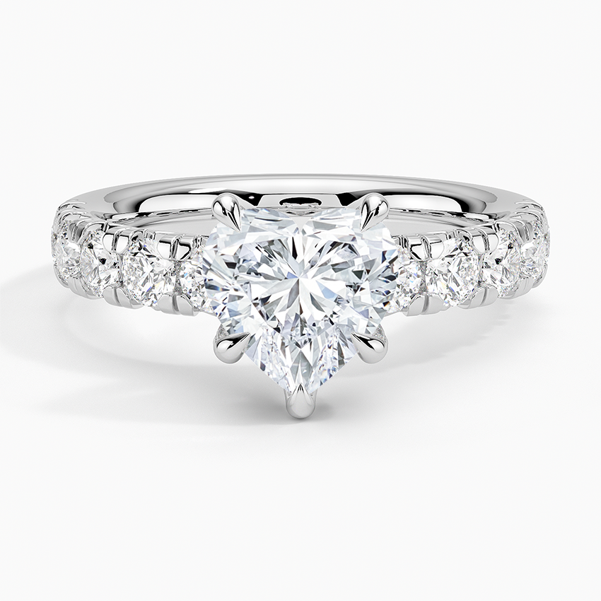 Ellora Half Coverage Diamond Engagement Ring