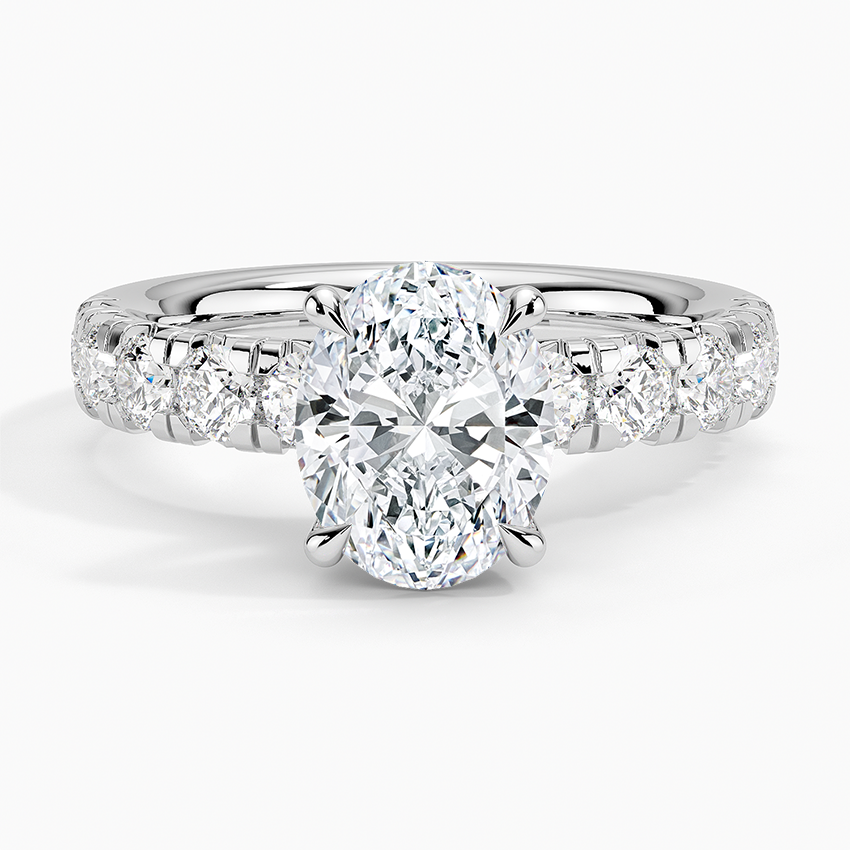 Ellora Half Coverage Diamond Engagement Ring