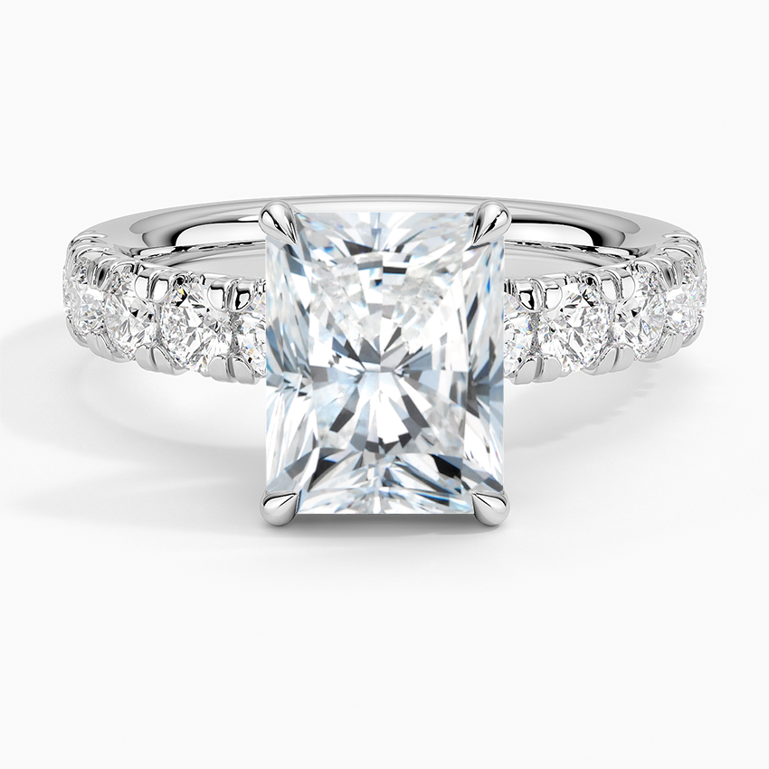 Ellora Half Coverage Diamond Engagement Ring