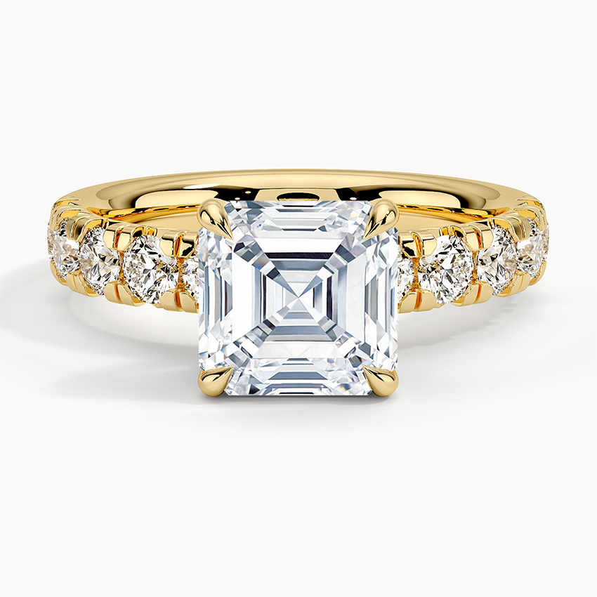Ellora Half Coverage Diamond Engagement Ring