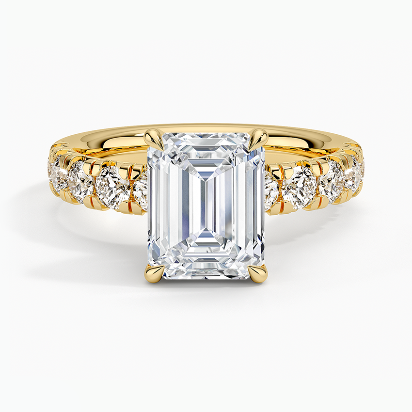 Ellora Half Coverage Diamond Engagement Ring