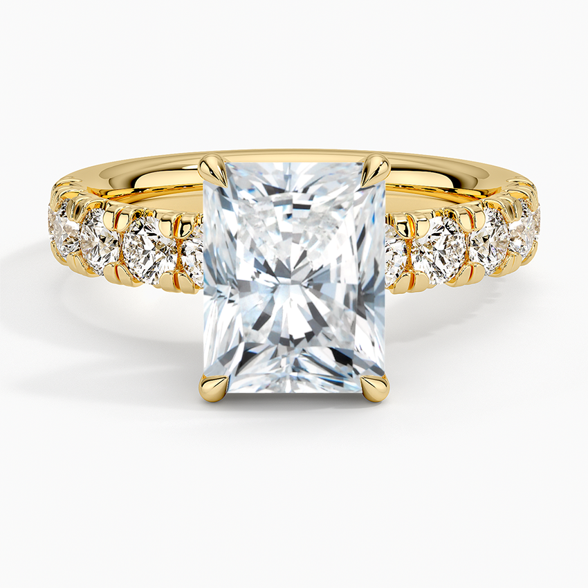 Ellora Half Coverage Diamond Engagement Ring