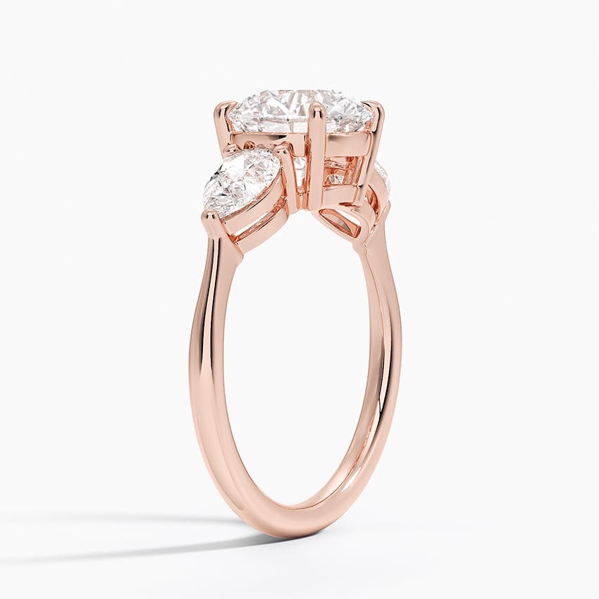 Luxe Opera Three Stone Diamond Engagement Ring