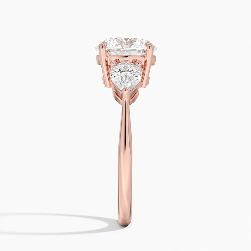 Luxe Opera Three Stone Diamond Engagement Ring