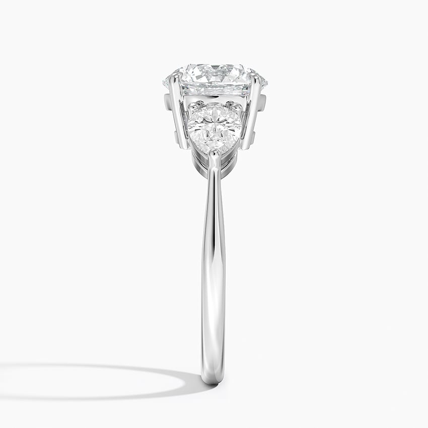 Luxe Opera Three Stone Diamond Engagement Ring