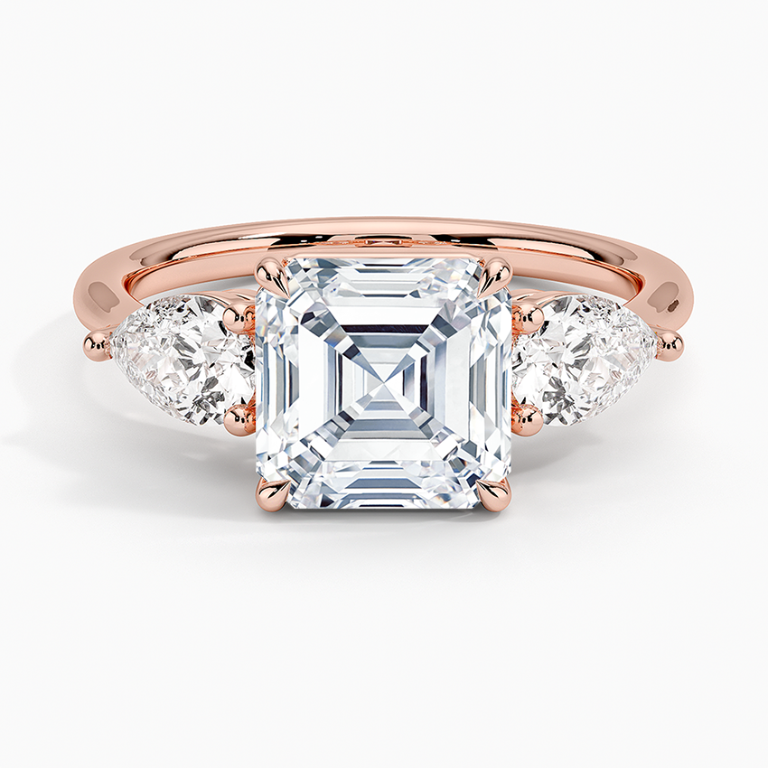 Luxe Opera Three Stone Diamond Engagement Ring