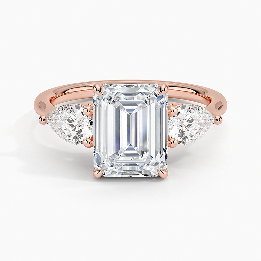 Luxe Opera Three Stone Diamond Engagement Ring