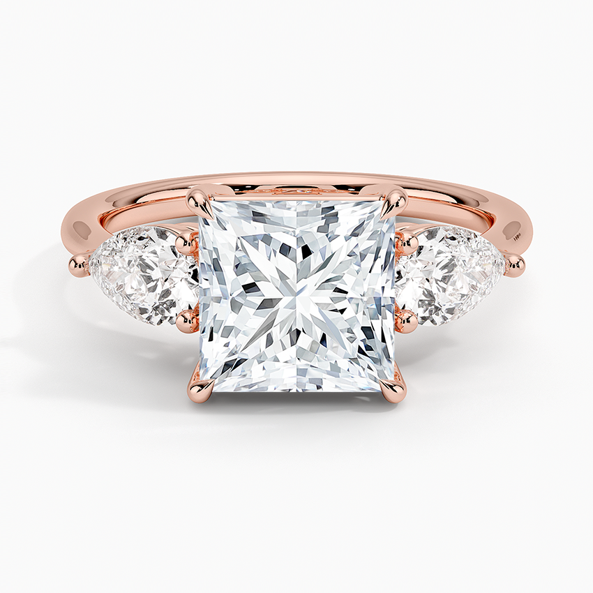 Luxe Opera Three Stone Diamond Engagement Ring
