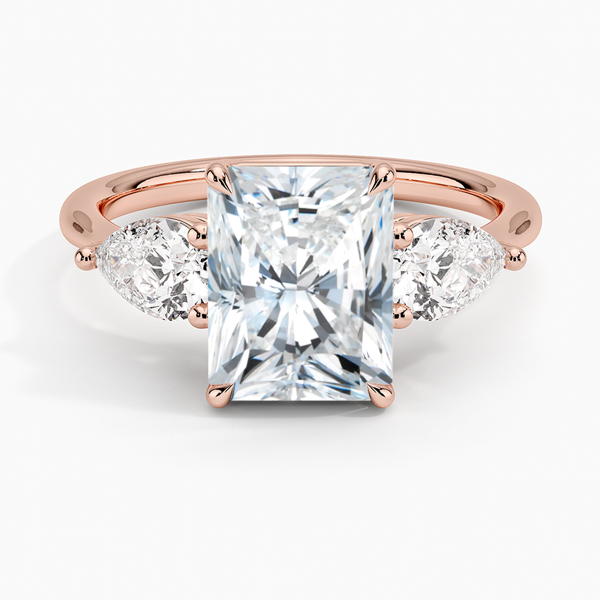 Luxe Opera Three Stone Diamond Engagement Ring