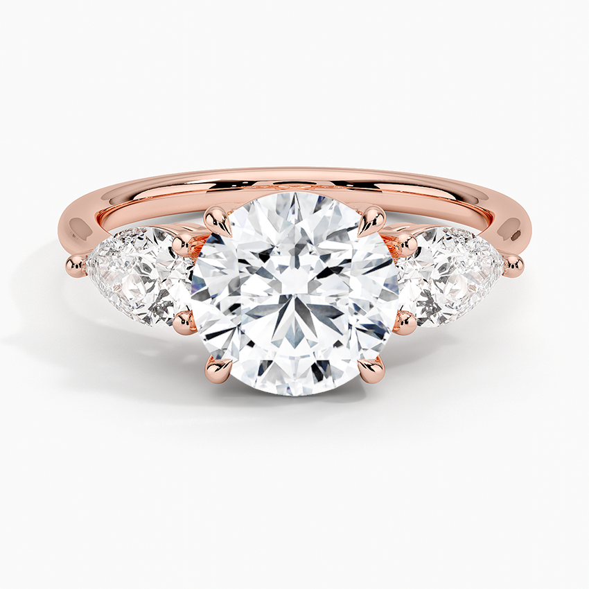 Luxe Opera Three Stone Diamond Engagement Ring