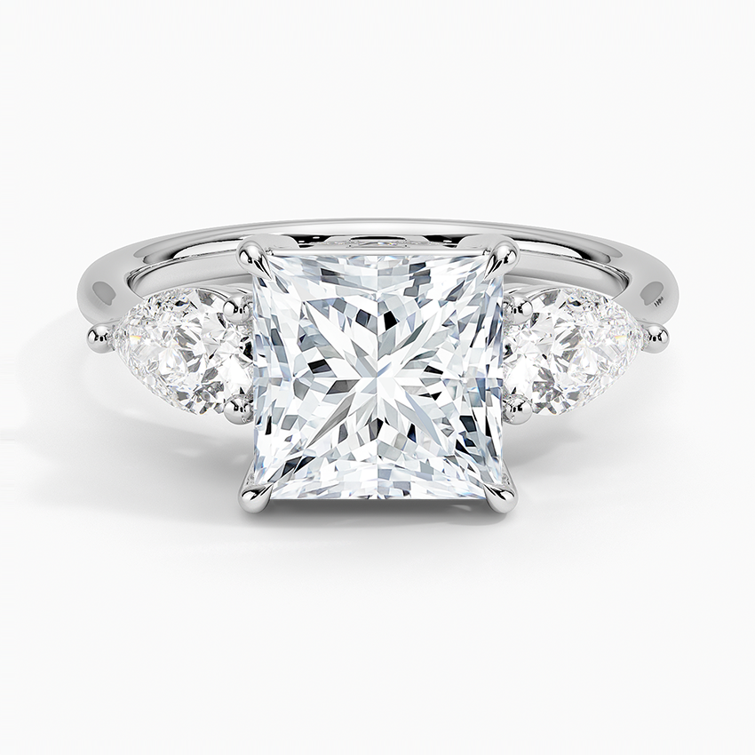 Luxe Opera Three Stone Diamond Engagement Ring