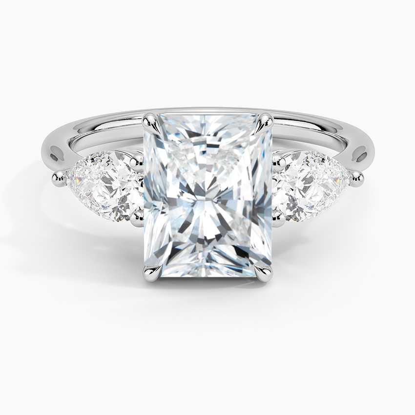 Luxe Opera Three Stone Diamond Engagement Ring
