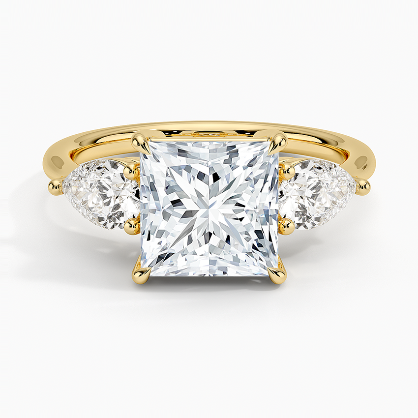 Luxe Opera Three Stone Diamond Engagement Ring