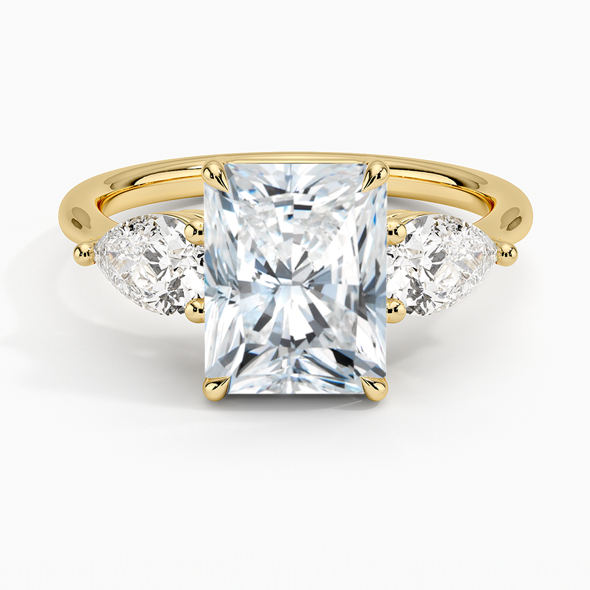 Luxe Opera Three Stone Diamond Engagement Ring