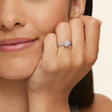 Elena Diamond Engagement Ring in white gold