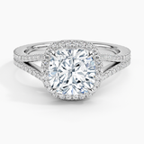 Fortuna Halo Diamond Engagement Ring