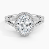 Fortuna Halo Diamond Engagement Ring