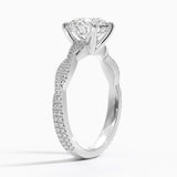 Petite Luxe Twisted Vine Diamond Engagement Ring