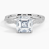 Petite Luxe Twisted Vine Diamond Engagement Ring