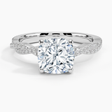 Petite Luxe Twisted Vine Diamond Engagement Ring
