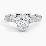Petite Luxe Twisted Vine Diamond Engagement Ring