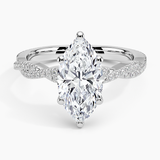 Petite Luxe Twisted Vine Diamond Engagement Ring