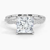 Petite Luxe Twisted Vine Diamond Engagement Ring