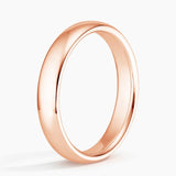 Comfort Fit 4mm Wedding Ring in rose gold