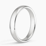 Comfort Fit 4mm Wedding Ring in white gold