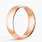 Comfort Fit 6mm Wedding Ring in rose gold