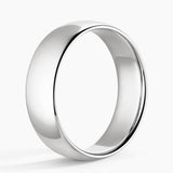Comfort Fit 6mm Wedding Ring in white gold