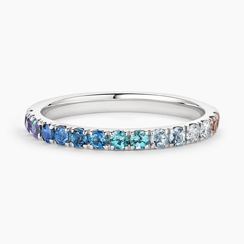 Nimbus Ombre Ring in white gold — top view