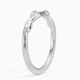 Winding Willow Ring in white gold — side view