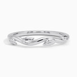 Winding Willow Ring in white gold — top view