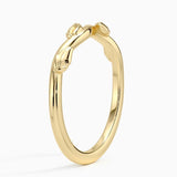 Winding Willow Ring in yellow gold — side view
