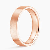 Mojave Matte 5mm Wedding Ring in rose gold