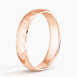 Canyon 5mm Wedding Ring in rose gold