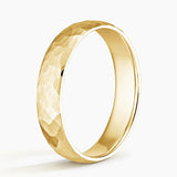 Canyon 5mm Wedding Ring in yellow gold