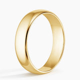 Comfort Fit 5mm Wedding Ring in yellow gold