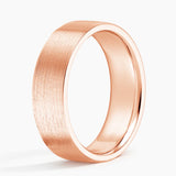 Mojave Matte 6mm Wedding Ring in rose gold