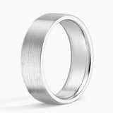 Mojave Matte 6mm Wedding Ring in white gold