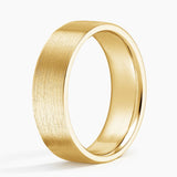 Mojave Matte 6mm Wedding Ring in yellow gold