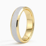 Emery 5.5mm Wedding Ring in yellow gold — side view