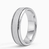 Everett 6mm Wedding Ring in white gold — side view