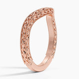 Hudson Contour Ring in rose gold — side view
