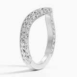 Hudson Contour Ring in white gold — side view