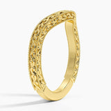 Hudson Contour Ring in yellow gold — side view