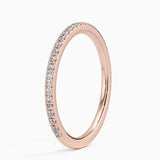 Ballad Three-Quarter Coverage Diamond Ring (1/4 ct. tw.) in rose gold — side view