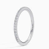 Ballad Three-Quarter Coverage Lab Diamond Ring (1/4 ct. tw.) in white gold — side view